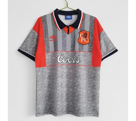 Chelsea 94/96 Away Grey Soccer Jersey